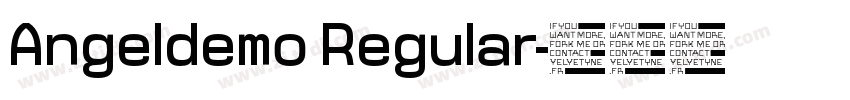 Angeldemo Regular字体转换